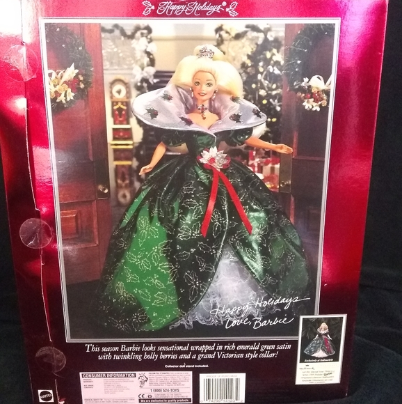 Mattel Barbie 2fer Holiday Rare Vintage Barbie special 1995 Ed., & 1998 Ed. NIB - Picture 4 of 8